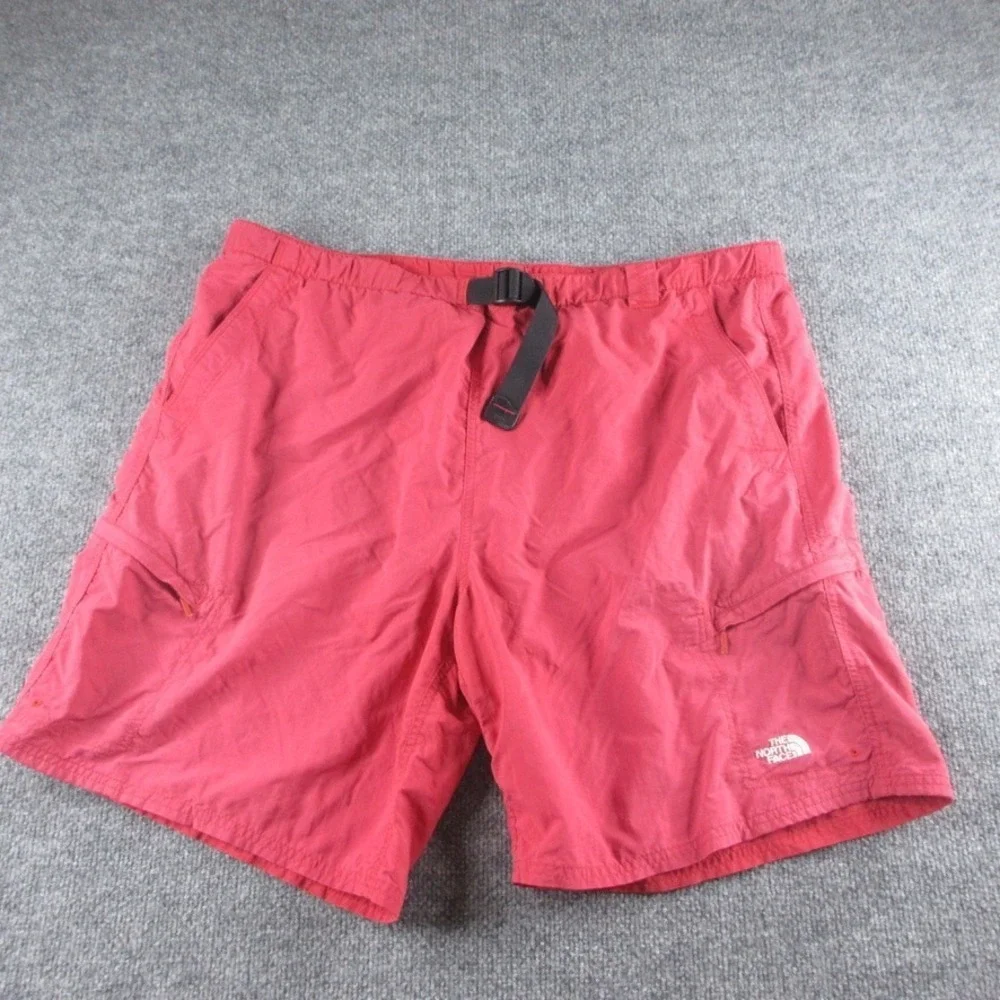 North Face Shorts Men XL Red Nylon 8